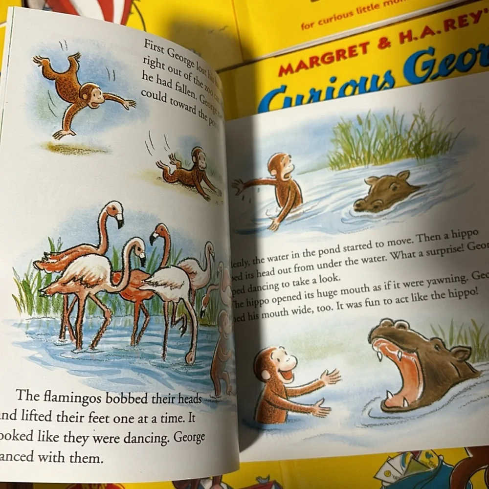 16-book bundle Curious George The Monkey Books Set Collection Margret Rey books